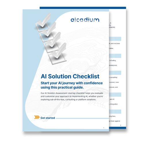 AI solution checklist