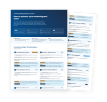 How to optimise your marketing tech stack