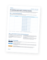 AI marketing stack audit: a working checklist